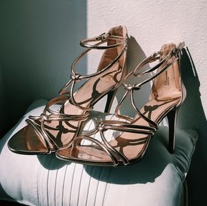 Metallic Gold High Heels